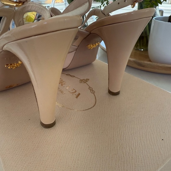 Prada Women's Nude Heeled Sandals - Picture 3 of 5